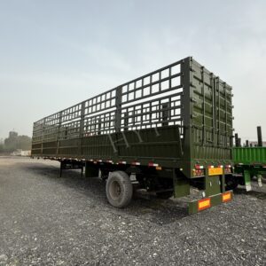 3-axle grille semi-trailer