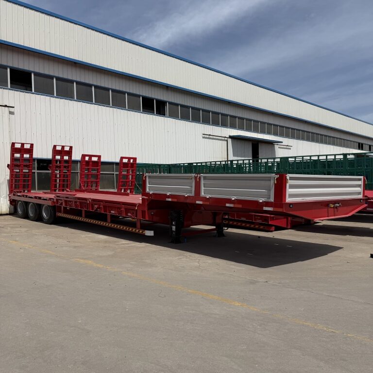 3轴低床半挂车右前