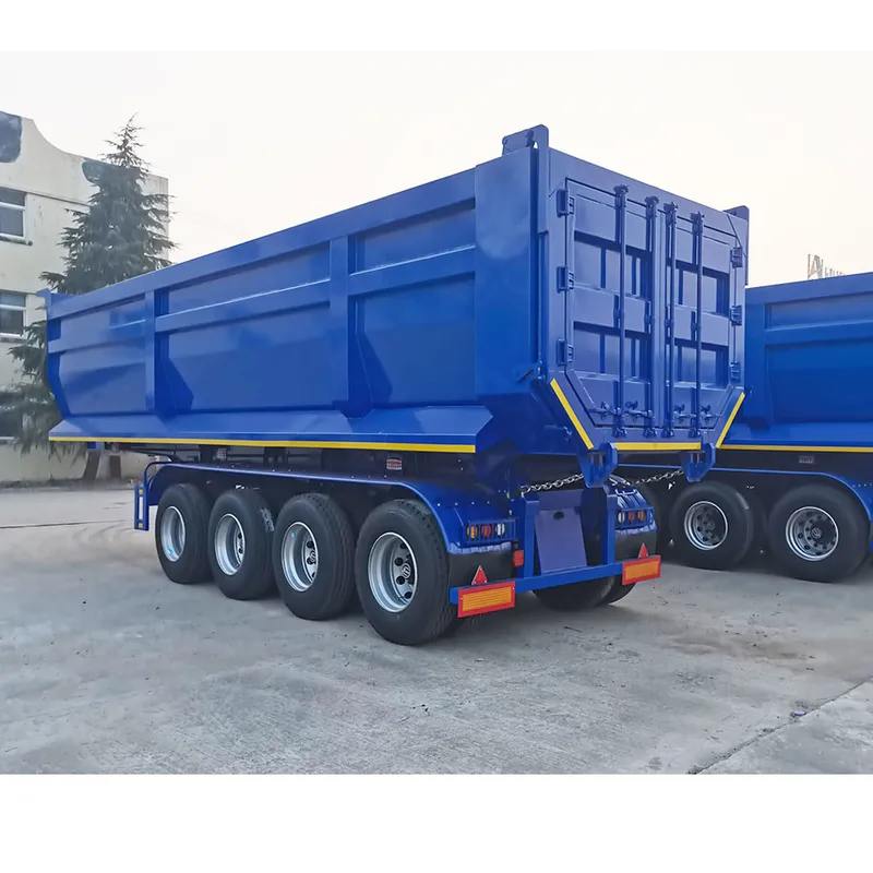 4-axis U-shaped rear semi-trailer