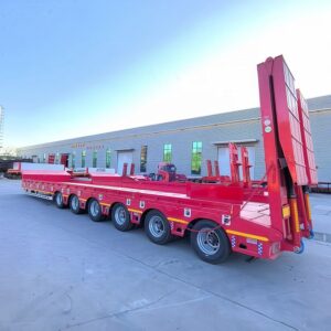6-axle ladder low flatbed semi-trailer