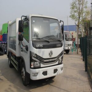 Compressed sanitation truck