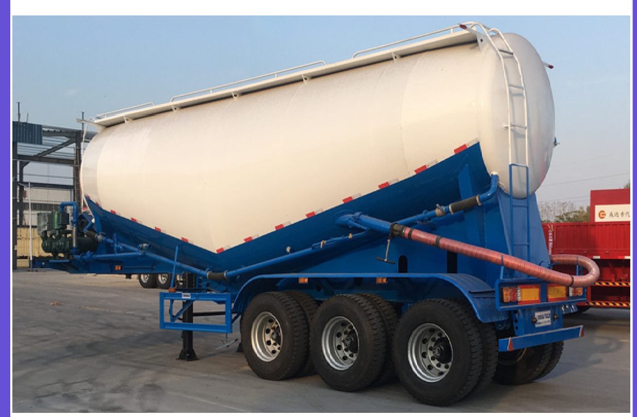 Powder tank semi-trailer